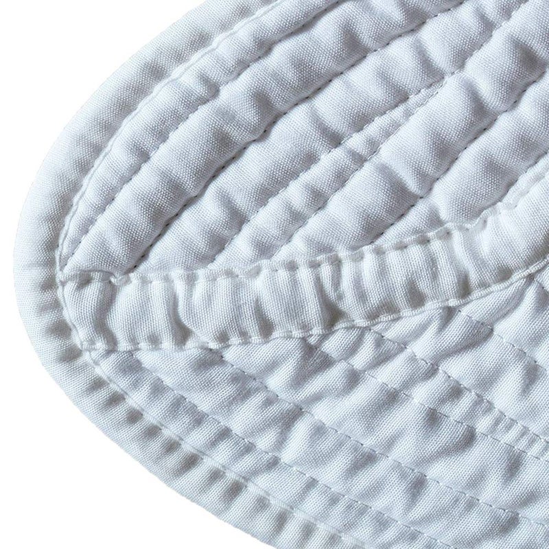 Boruiann House White Baby Quilt, Cotton Embossed Baby Blanket,36x46inch - Image 4